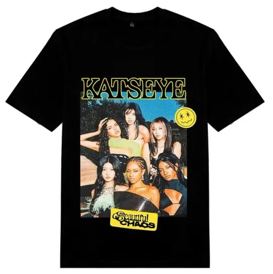 Katseye Tour 2025 T-Shirt, Casual Concert Tee