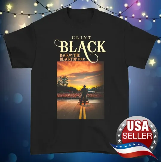 Discover Clint Black 2025 Tour Black T-Shirt Unisex