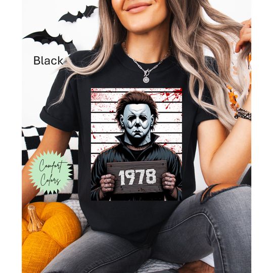 Michael Myers Shirt, Scary Movie Shirt, Retro Horror Shirt, Slasher Movie, 90s Halloween, Creepy Shirt, Horror Characters