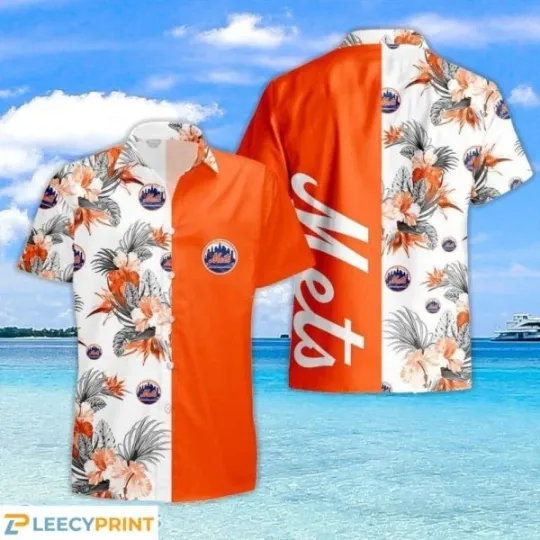 Discover New York Mets Tropical Pattern For Fans Hawaiian Shirt S-5XL