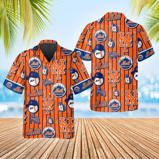 Discover New York Mets Summer Waves Summer Aloha Unisex Hawaiian Shirt