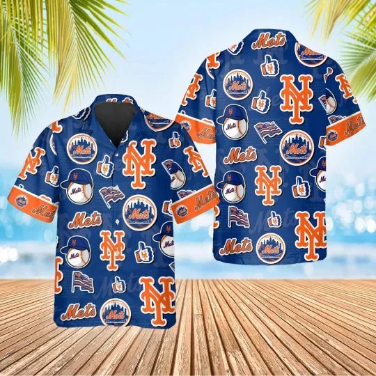 Discover New York Mets Island Adventure Summer Aloha Unisex Hawaiian Shirt