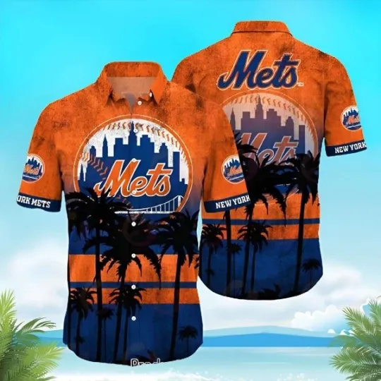 Discover New York Mets MLB Hawaii Shirt Style Hot Summer, Mets Hawaiian Shirt