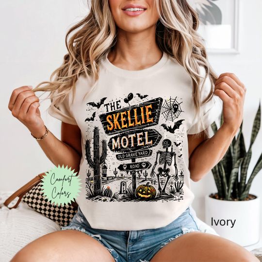 Funny Skeleton Shirt, Retro Halloween, Spooky Season Tee, Summer Skeleton Shirt