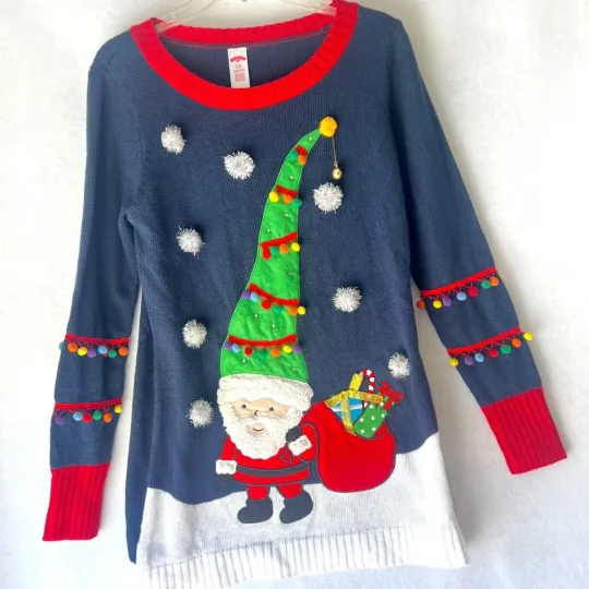Holiday Time Christmas Light-Up Sweater Ugly Christmas Sweater  Size S