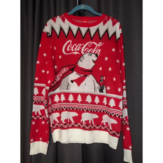Discover Ugly Christmas Sweater Xmas Size Large Coca Cola Coke