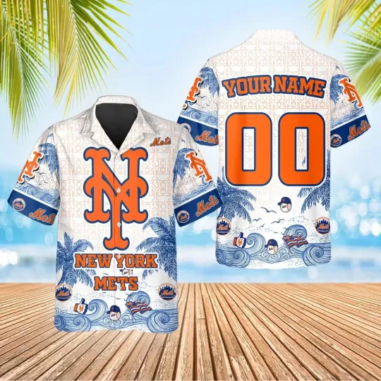 Discover New York Mets Coastal Escape Summer Aloha Unisex Hawaiian Shirt