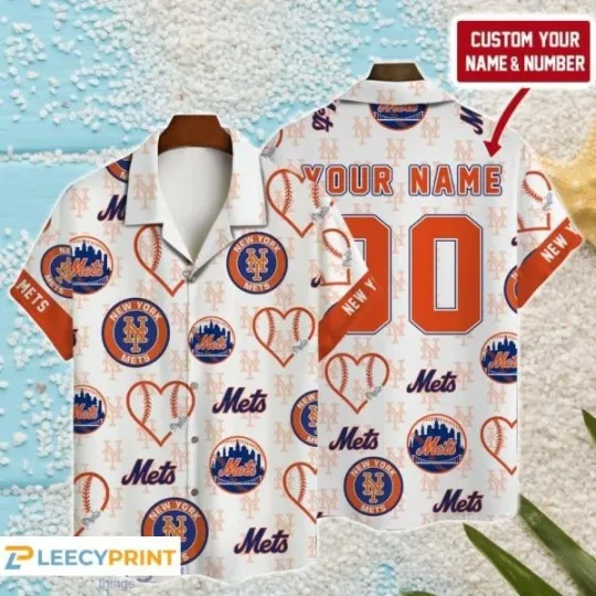 Discover Custom New York Mets Hawaiian Shirt MLB Summer Hot Trendy