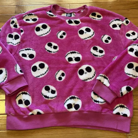 Discover The Nightmare Before Christmas Ugly Sweater Holidays Pink  Women’s Size M