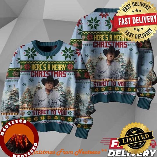 Discover GS Here’s A Merry Christmas Happy New Year Ugly Sweater Xmas 2025