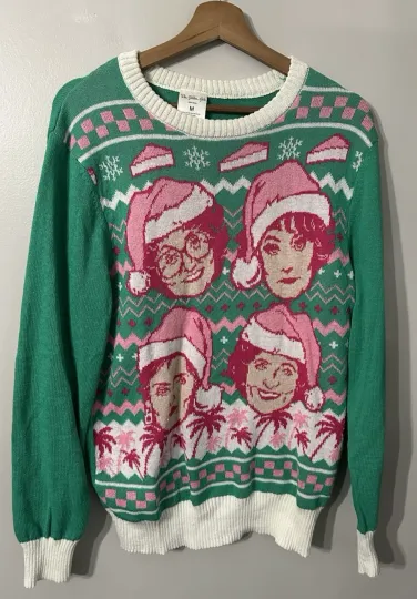 Discover The Stay Golden Christmas Sweater Women's medium ugly sweater