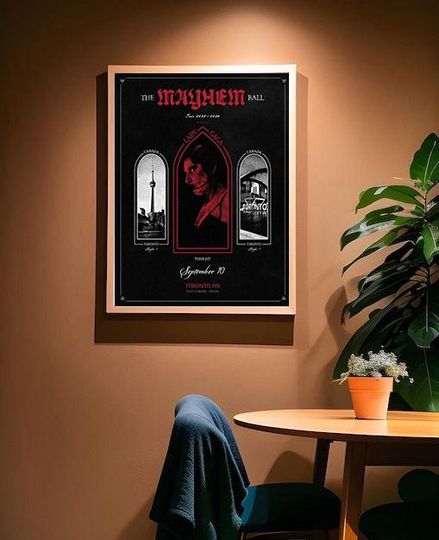 Ld ga The MAYHEM Ball Tour 2025-26 September 10 Scotiabank Arena in Toronto Poster