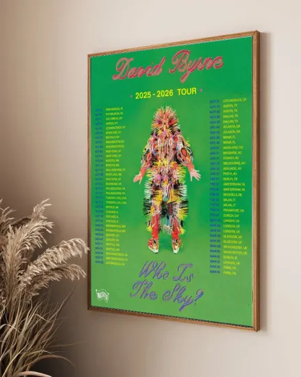 Tour 2025-2026 David Byrne The Dolby Theatre Poster