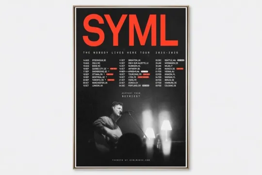 Discover SYML The Nobody Lives Here Tour 2025 2026 Poster