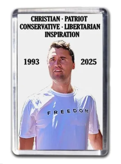 Discover Charlie Kirk Commemorative Fridge Magnet