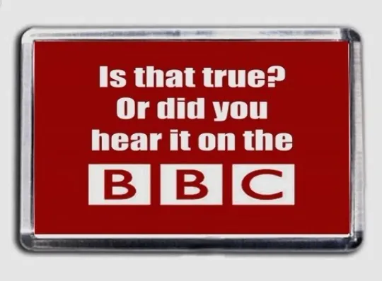 Discover Anti BBC Fake News Fridge Magnet