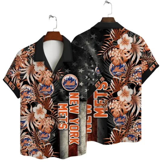 Discover New York Met.s Palm Paradise Summer Aloha Unisex Hawaiian Shirt, Gift for Fan