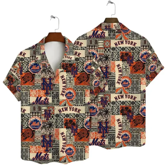 Discover New York Met.s Seaside Escape Summer Aloha Unisex Hawaiian Shirt, Gift for Fan