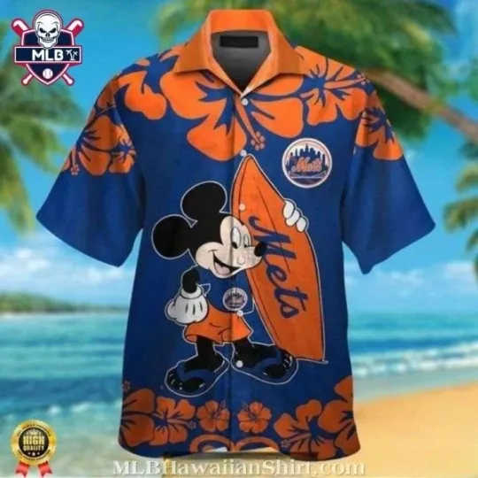 Mickey Mouse Hibiscus Met.s Tropical Hawaiian Shirt – Unique Logo Design
