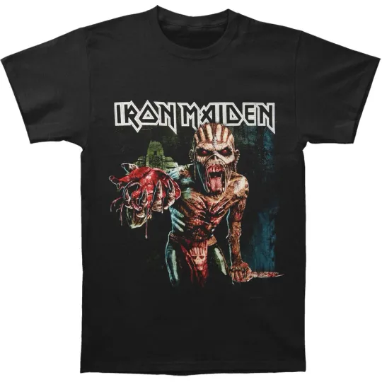 Discover Men's Iron Maiden Book Of Souls European Tour V.1 T-shirt Small Black