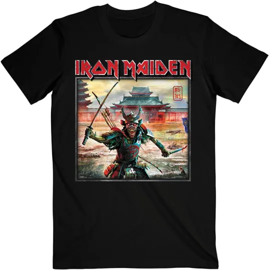 Discover Men's Iron Maiden Senjutsu Album Palace Keyline Square Slim Fit T-shirt Medium