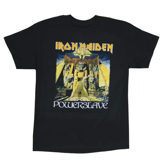Discover Men's Iron Maiden Powerslave World Slavery Tour T-shirt