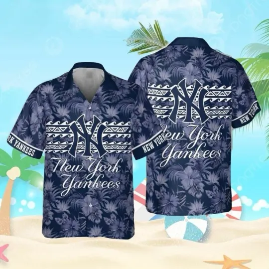 Discover New York Yannkess Coastal Paradise Summer Aloha Unisex Hawaiian Shirt, Gift for Fan