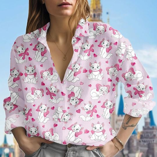 Discover The Aristocats Marie Blouse Shirt, Disney Cat Women Shirt, Cat Lovers Shirt For Her, Magic Kingdom Shirt, Gift For Her