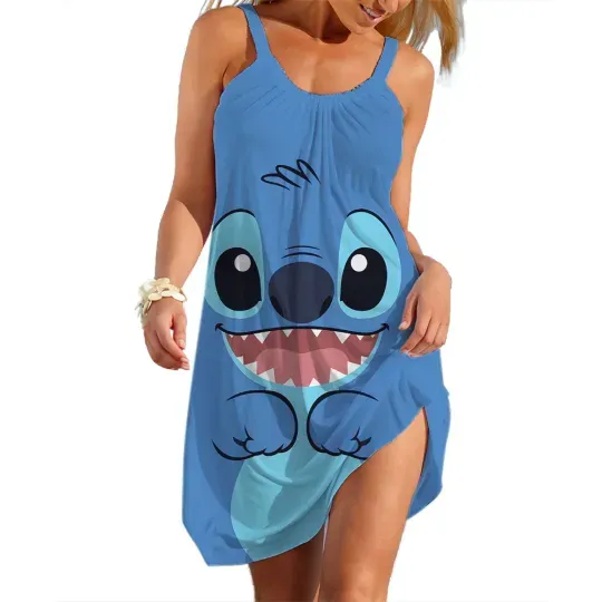 Discover Disney Stitch Summer Dress, Disney Trip Dress, Dress For H