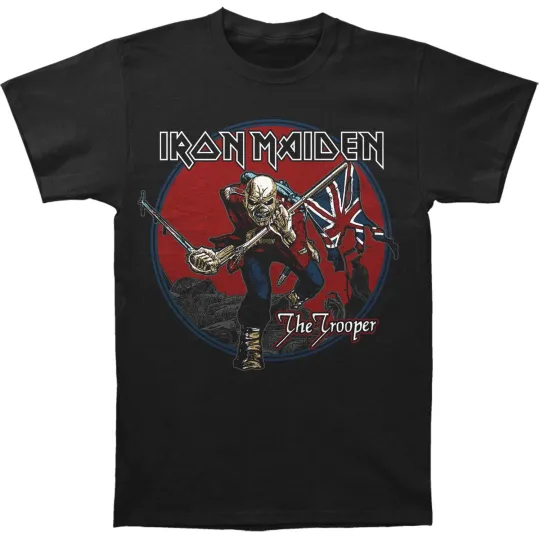 Discover Men's Iron Maiden Trooper Red Sky T-shirt