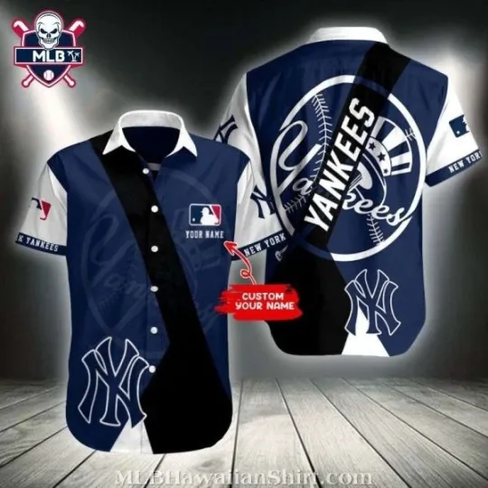 New York Yannkess football Style Custom Name Hawaiian Shirt, Gift for Fan