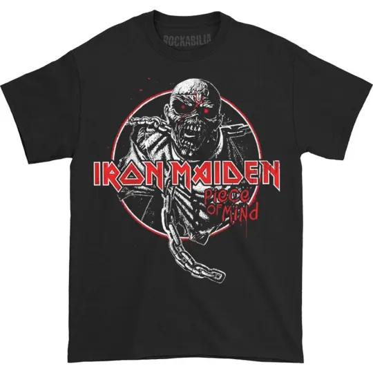Discover Men's Iron Maiden Piece of Mind Circle T-shirt
