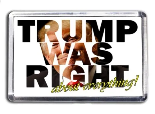 Discover Donald Trump Was Right About Everything MAGA Magnet