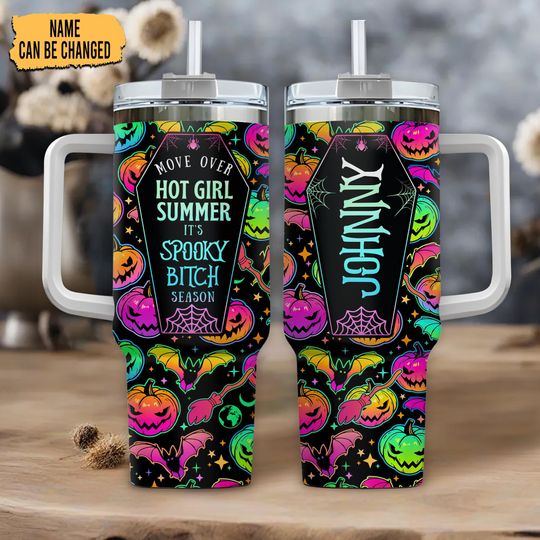 Personalized Halloween Horror Tumbler 40oz: Spooky Season Gift