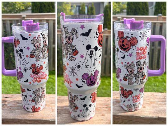 Discover 40oz Dupe Halloween Mouse sublimation tumbler