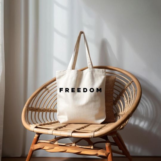 Discover Charlie Kirk Freedom Tote Bag, Charlie Kirk Tote, Charlie Kirk Freedom Bag, Republican Tote Bag, Canvas Bag