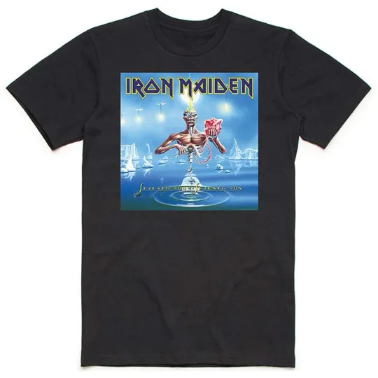 Discover Men's Iron Maiden Seventh Son Box T-shirt