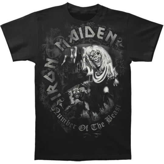 Discover Men's Iron Maiden NOTB Grey Tone T-shirt