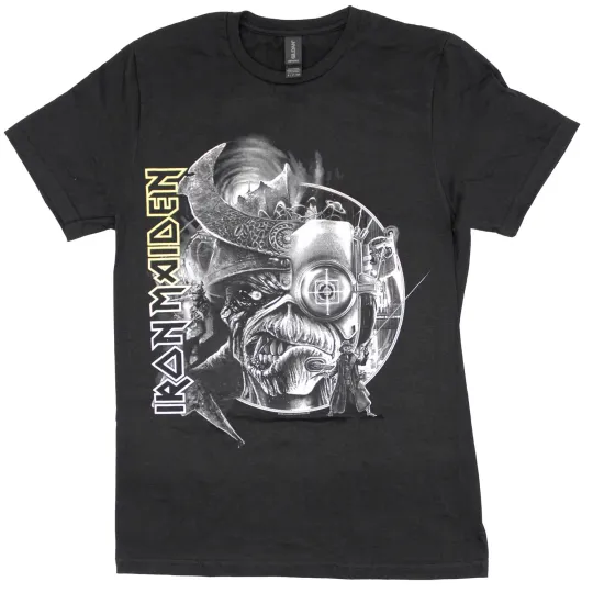 Discover Men's Iron Maiden The Future Past Tour '23 Greyscale T-shirt
