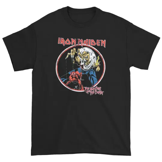 Discover Men's Iron Maiden Number of the Beast T-shirt