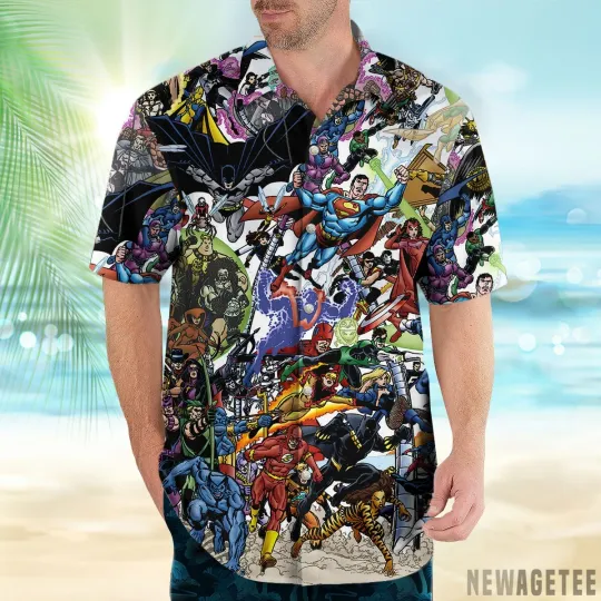 Avengerss Vs Justice League Cover Hawaiian Shirt