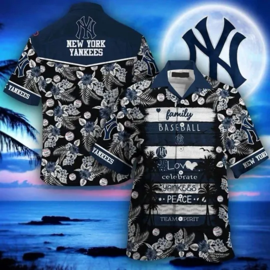 Discover New York Yannkess Family Spirit Summer Aloha Unisex Hawaiian Shirt, Gift for Fan