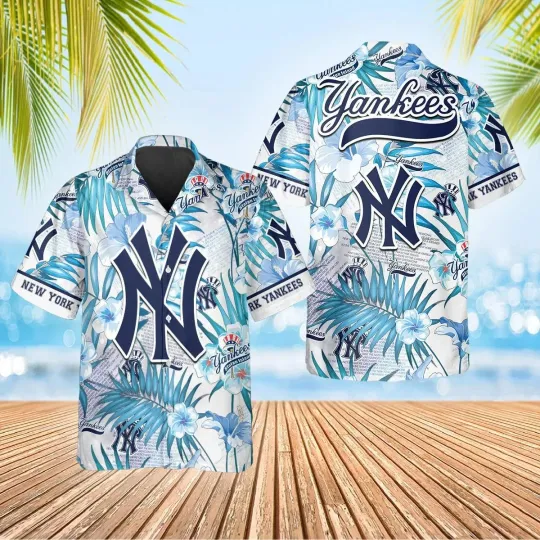 Discover New York Yannkess Ocean Breeze Summer Aloha Unisex Hawaiian Shirt, Gift for Fan