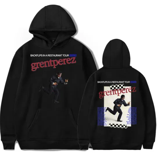Discover two sides hoodie, Grentperez Backflips In A Restaurant Tour Dates 2025 Hoodie
