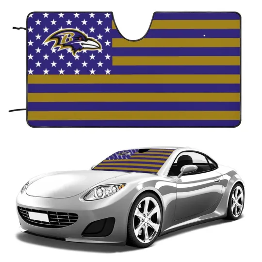 Baltimore Ravens Car Windshield Sunshade Car Front Window Windshield Protection