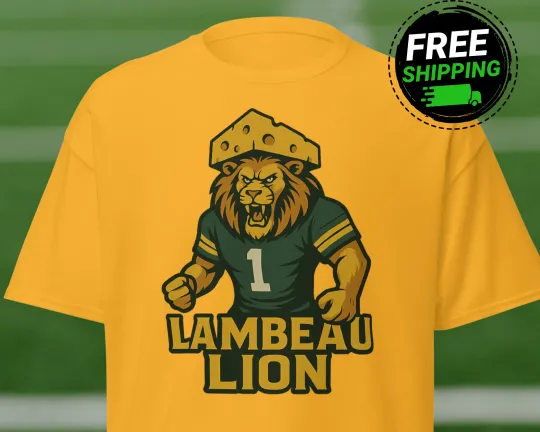 Lambeau Lion Parsons T-Shirt Green Bay Packers Football Tee Micah