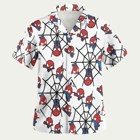 Discover Spider Man Chibi Hawaiian Shirt