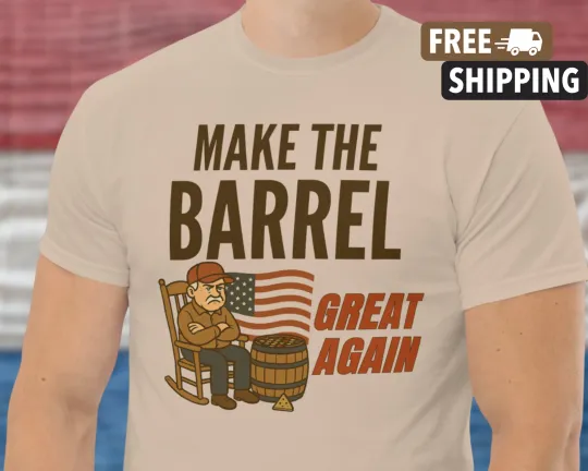 Funny Cracker Barrel T-Shirt Anti Woke Make the Barrel Great Again MAGA Peg Game