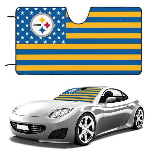 Discover Pittsburgh Steeler Car Windshield Sunshade Front Window Windshield Protection