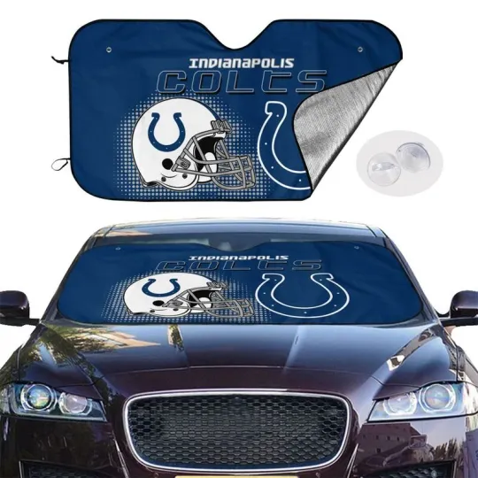 Discover Indianapolis Colts Car Windshield Sunshade Helmet Style Car Sunshade Heatproof